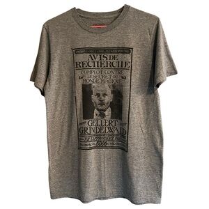 Crimes Of Grindelwald Fantastic Beasts Graphic Grey Tee S